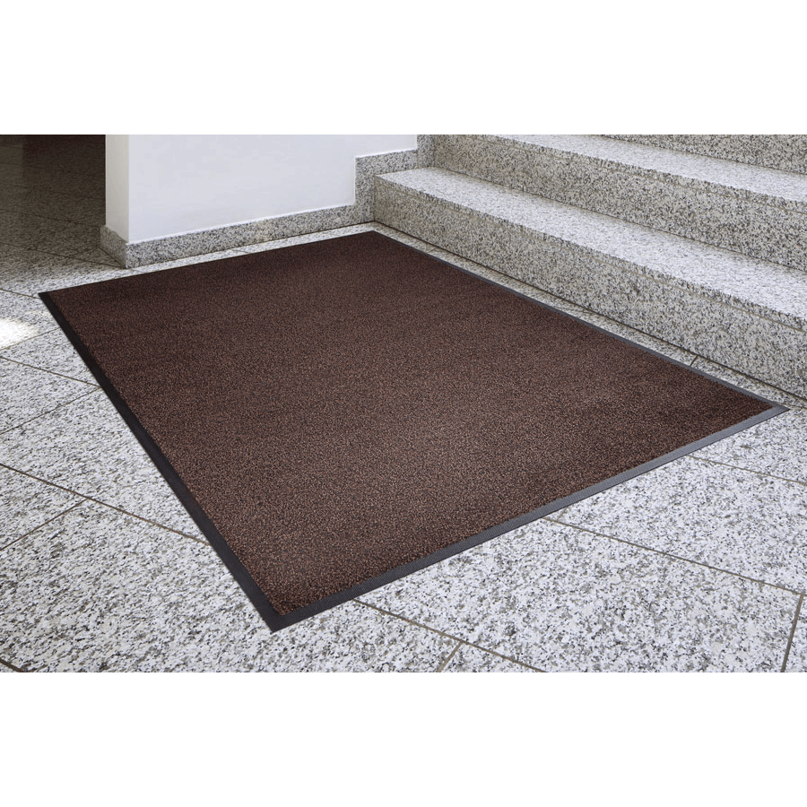 Ворсовый ковер на резиновой основе Kleen-Tex 115×200 серый | Чистый дом