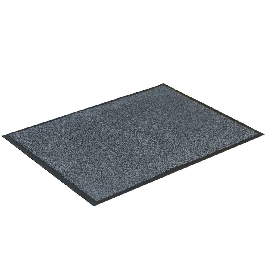 Ворсовый ковер на резиновой основе Kleen-Tex 115×200 серый | Чистый дом